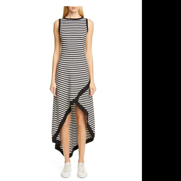 Victor Glemaud Striped High/Low Sweater Dress - Picture 1 of 10
